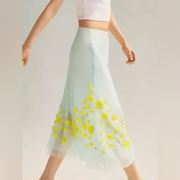 SOLD Exclusive for Anthropologie Pernille Rosenkilde A-Line Tulle Skirt 8 - Picture 2 of 8